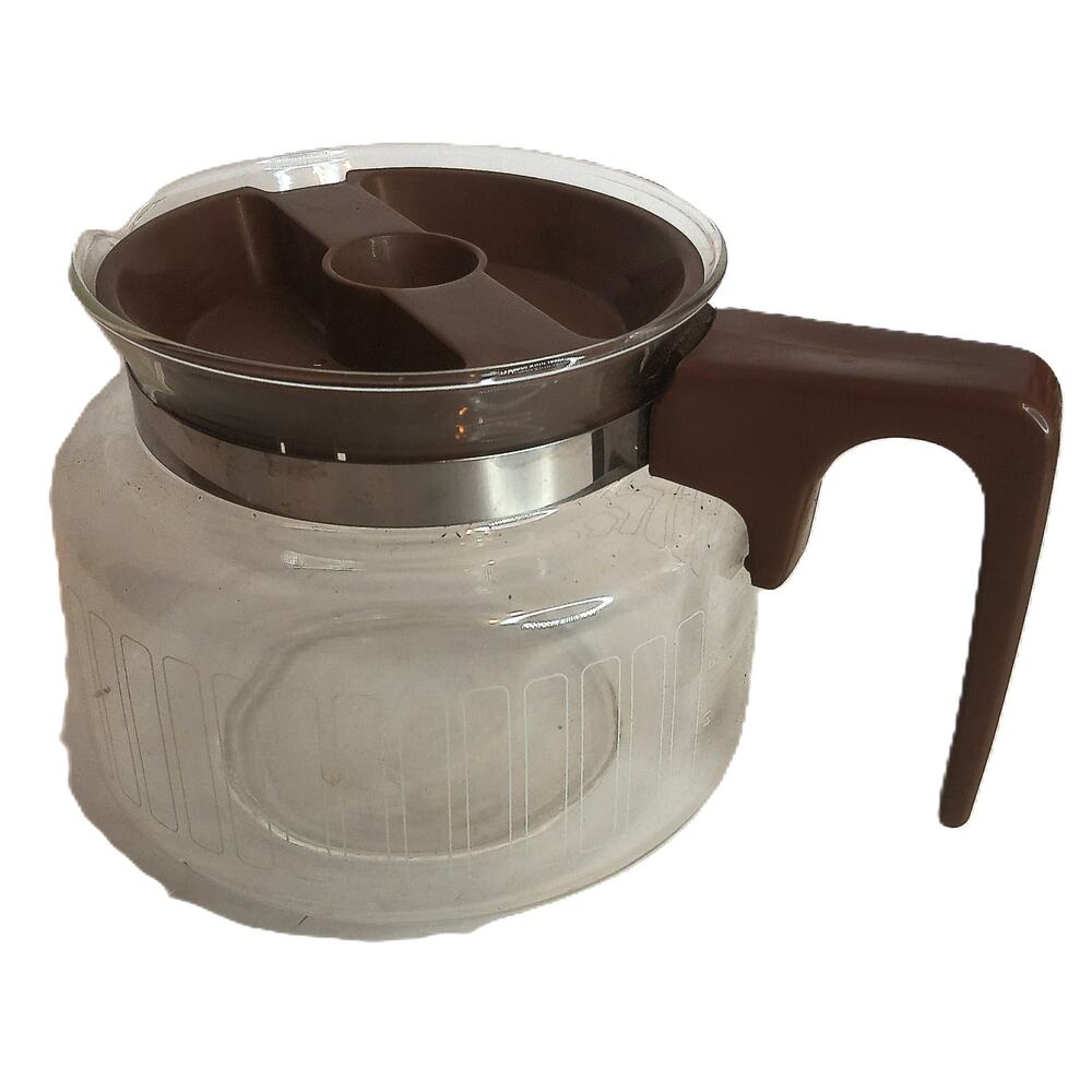 Vintage Proctor Silex 8 Cup Replacement Carafe Retro Glass Coffee Pot Brown - Picture 6 of 7